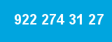 922 274 31 27 922 274 31 27